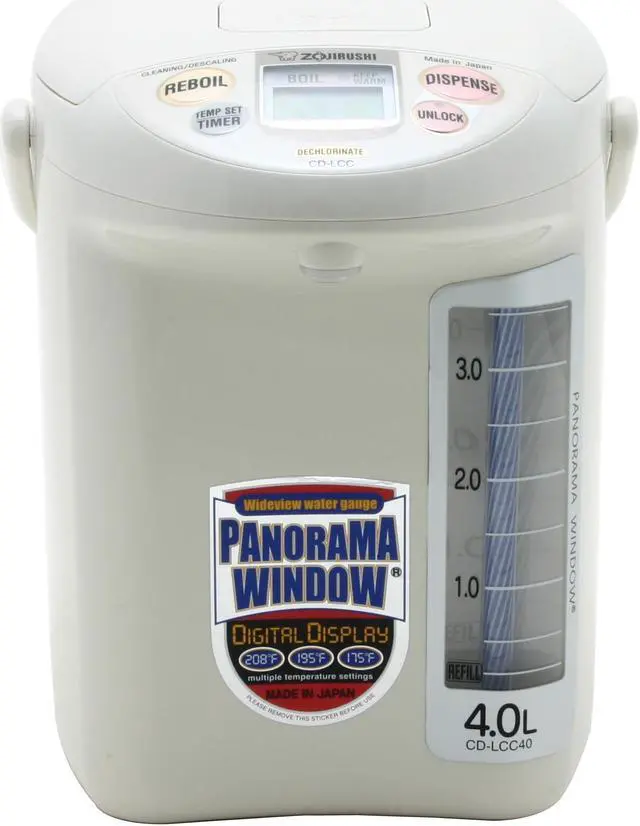 Alt view image 2 of 6 - ZOJIRUSHI CD-LCC40 Panorama Window Micom Electric Dispensing Pot