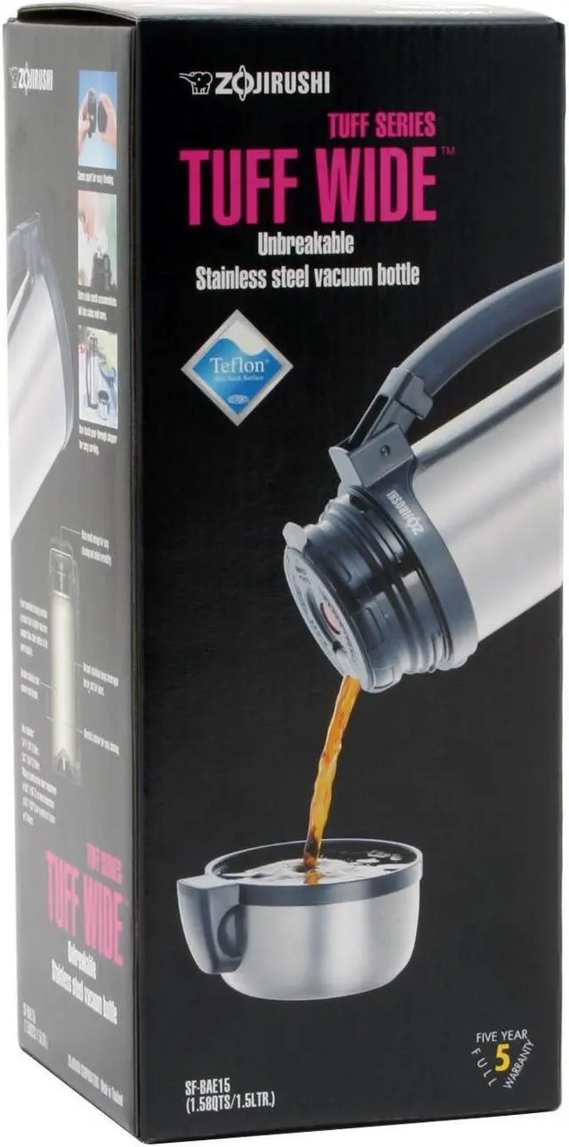 Alt view image 7 of 7 - ZOJIRUSHI SF-BAE15 Stainless Steel Tuff Wide Vacuum Bottle