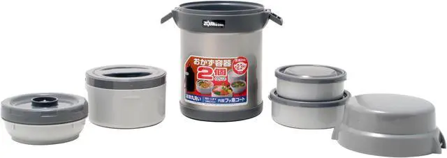 Alt view image 5 of 8 - ZOJIRUSHI SL-JA14 Mr. Bento Stainless Lunch Jar
