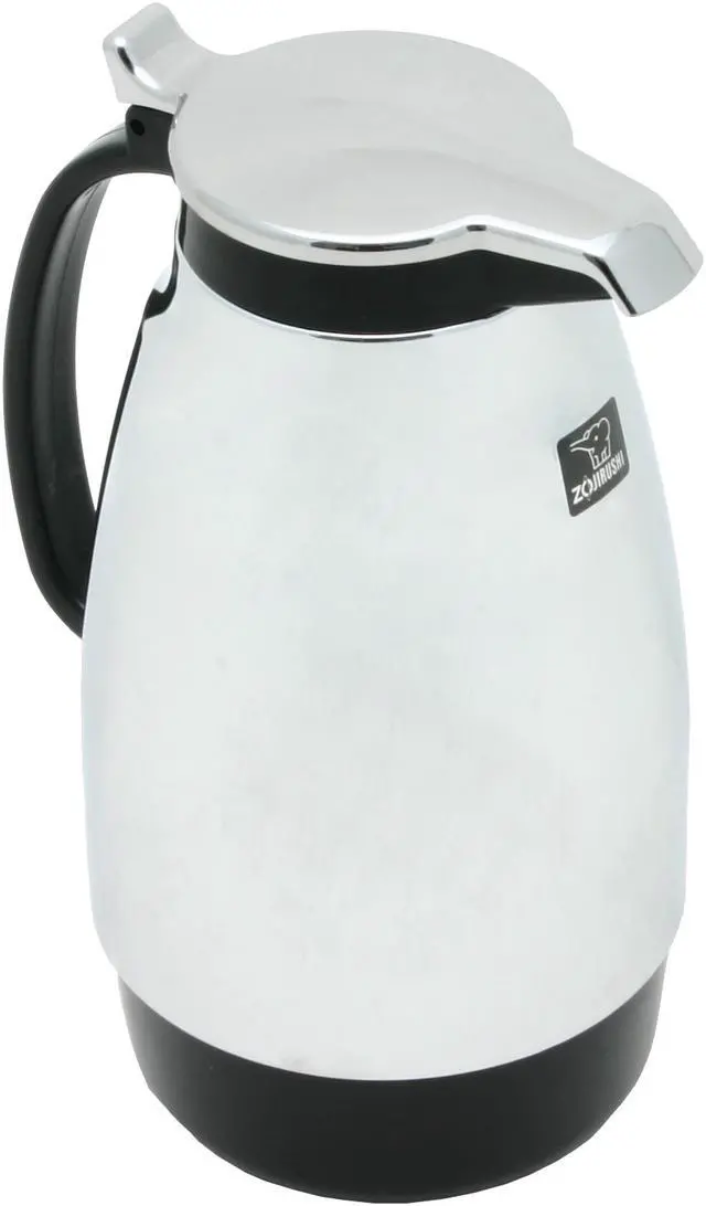 ZOJIRUSHI BPF-1000 Bright Polished Chrome Easy-Serve Handy Pot