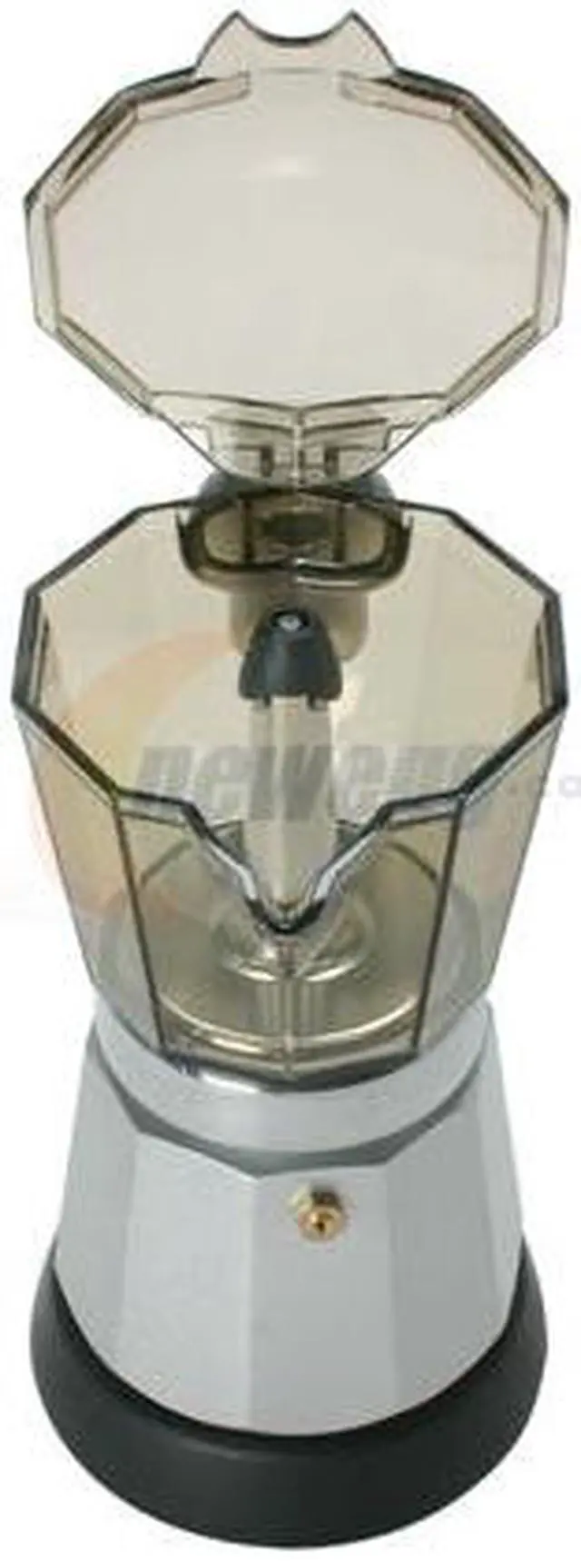 Alt view image 7 of 12 - DeLonghi EMK6 Electric Moka Espresso Maker Silver/Black