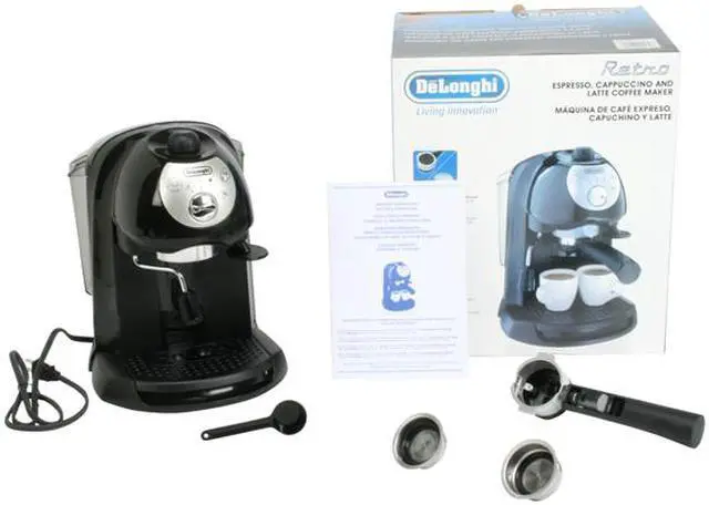 Alt view image 8 of 8 - DeLonghi BAR32 Pump Espresso/Cappuccino Maker, Includes the Sempre Crema Filter Holder Black