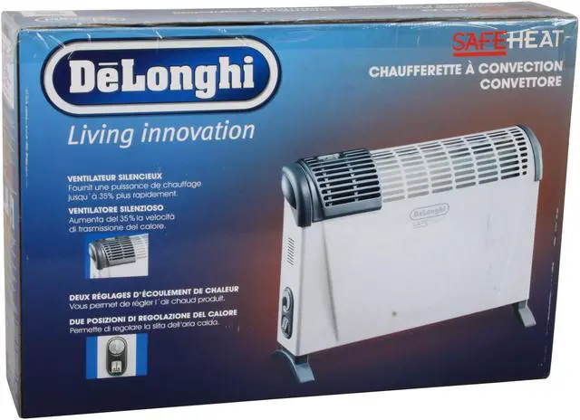 Alt view image 9 of 9 - DeLonghi HS15F SAFEHEAT Convector Heater