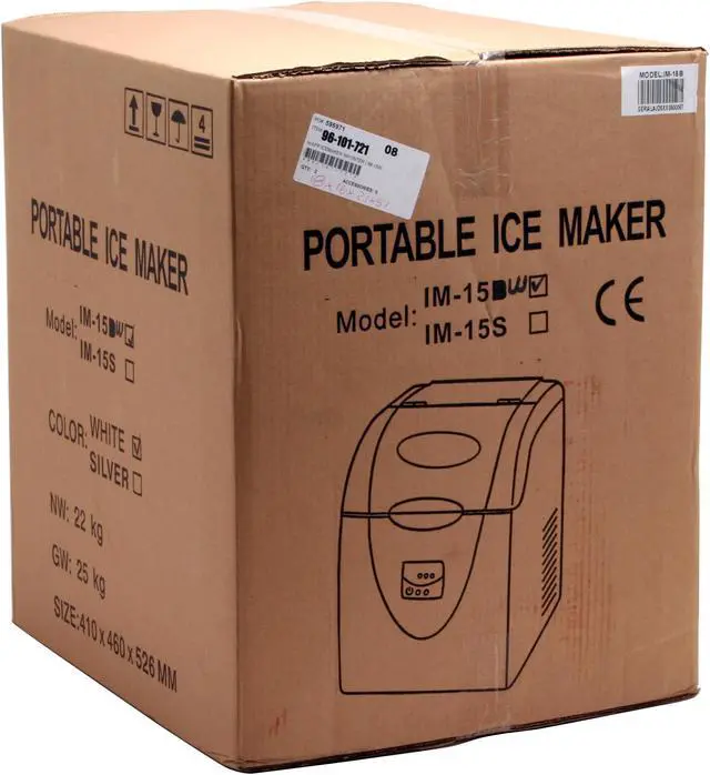 Alt view image 8 of 8 - Whynter IM-15W SNO Portable Ice Maker - Frost Series