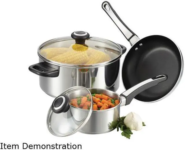 Alt view image 8 of 9 - Farberware 77299 12 PC Stainless Steel Cook Set