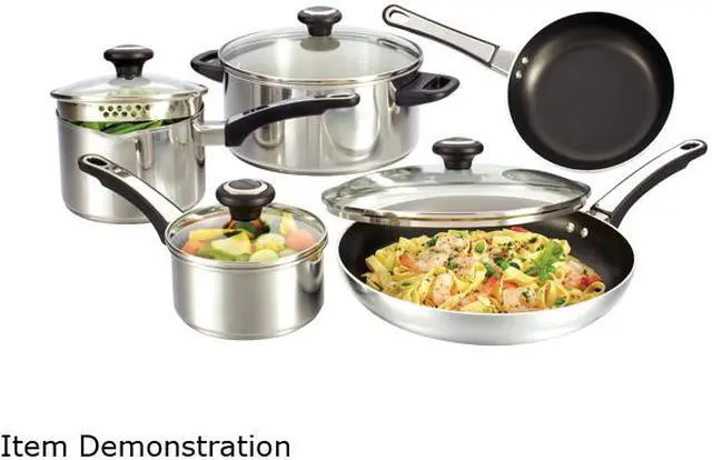 Alt view image 9 of 9 - Farberware 77299 12 PC Stainless Steel Cook Set