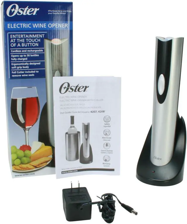 Alt view image 5 of 5 - OSTER 4207 Inspire Wine Opener Silver