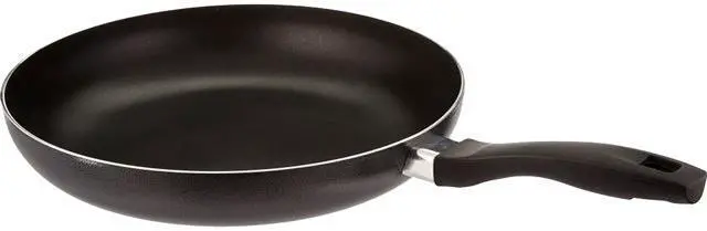 Oster Claiborne 12-Inch Covered Sauté Pan - Charcoal Grey Aluminum, Non-Stick, Tempered Glass Lid, Helper Handle