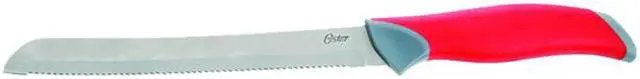 Alt view image 2 of 9 - Oster 81006.14 Lindbergh 14 Piece Stainless Steel Cutlery Black Block Set, Red Handles