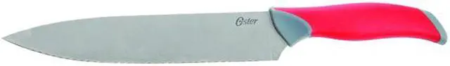 Alt view image 4 of 9 - Oster 81006.14 Lindbergh 14 Piece Stainless Steel Cutlery Black Block Set, Red Handles