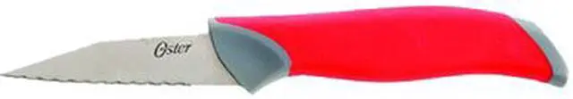 Alt view image 5 of 9 - Oster 81006.14 Lindbergh 14 Piece Stainless Steel Cutlery Black Block Set, Red Handles