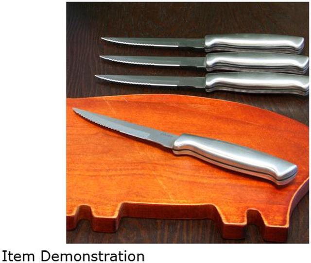 Alt view image 3 of 4 - Oster 91603.04 Baldwyn 4 Piece Stainless Steel Serrated Steak Knives