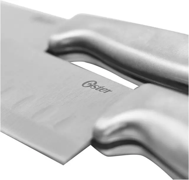 Alt view image 3 of 5 - Oster 91602.02 Baldwyn 2 Piece Stainles Steel Santoku Knife Set
