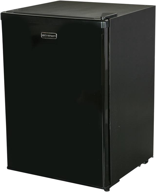 emerson black mini fridge