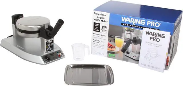Alt view image 8 of 8 - Waring Pro WMK300A Brushed Stainless Professional Belgian Waffle Maker
