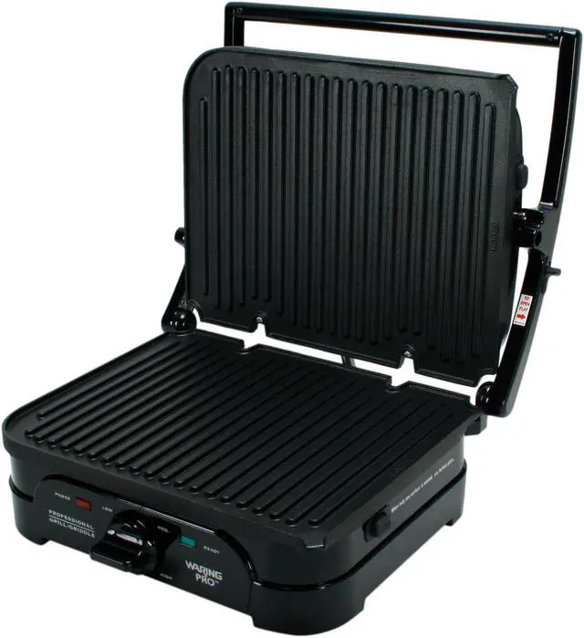 Alt view image 3 of 6 - Waring Pro Professional Indoor Grill and Griddle w/ Removable Plates - Black