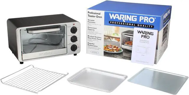 Alt view image 6 of 6 - Waring Pro WTO450 Black and Stainless Steel Professional Toaster Oven