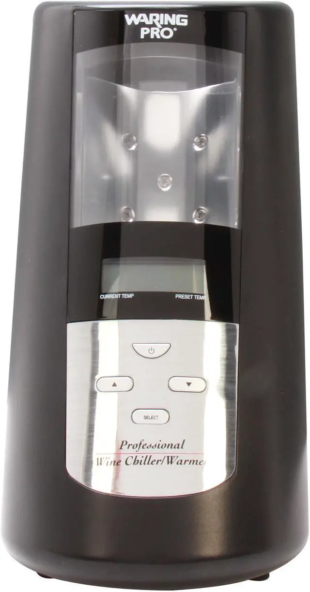 Alt view image 2 of 6 - Waring Pro RPC175WS Wine Chiller/Warmer - Black & Brushed Stainless Steel Black