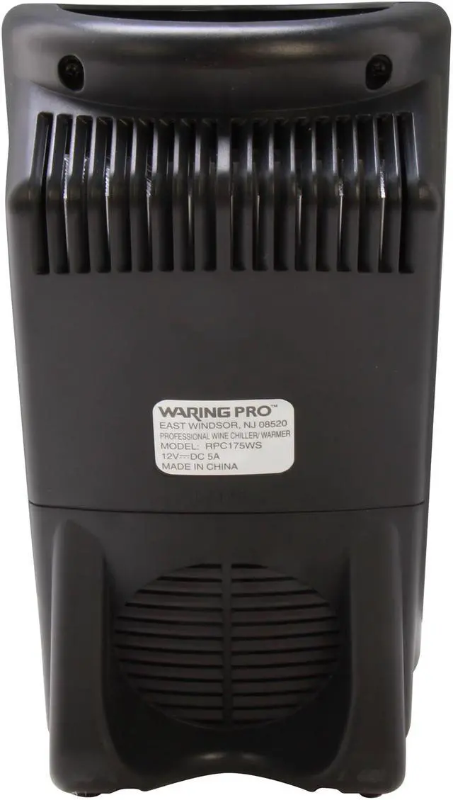 Alt view image 4 of 6 - Waring Pro RPC175WS Wine Chiller/Warmer - Black & Brushed Stainless Steel Black
