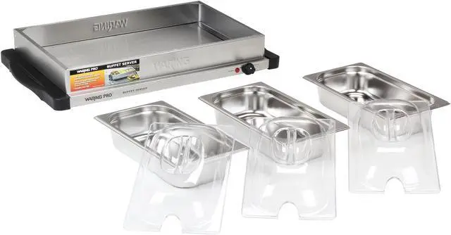 Alt view image 5 of 7 - Waring Pro BFS50B 400-Watt Professional Buffet Server and Warming Tray