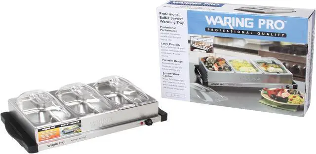 Alt view image 7 of 7 - Waring Pro BFS50B 400-Watt Professional Buffet Server and Warming Tray