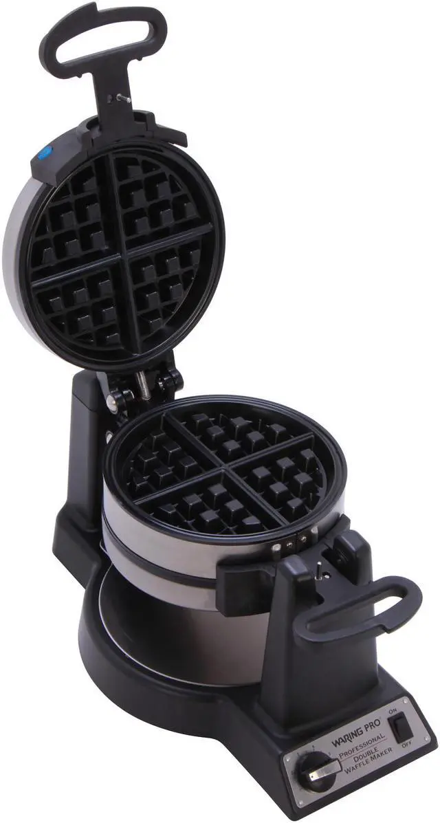 Alt view image 10 of 11 - Waring Pro WWM1200PC Stainless Steel Double Belgian Waffle Maker