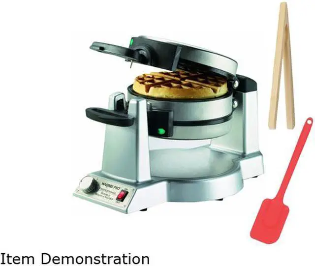 Alt view image 4 of 11 - Waring Pro WWM1200PC Stainless Steel Double Belgian Waffle Maker