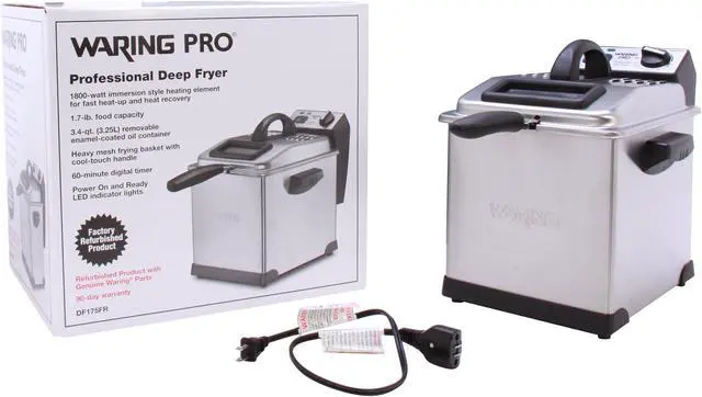 Alt view image 7 of 7 - Waring Pro DF175FR Digital Deep Fryer