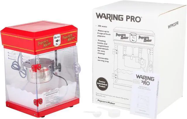 Alt view image 7 of 7 - Waring Pro WPM25FR Red Popcorn Maker
