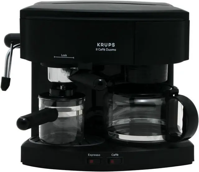 Alt view image 2 of 7 - KRUPS 985-42 II Espresso/Cappuccino Coffee Machine Black