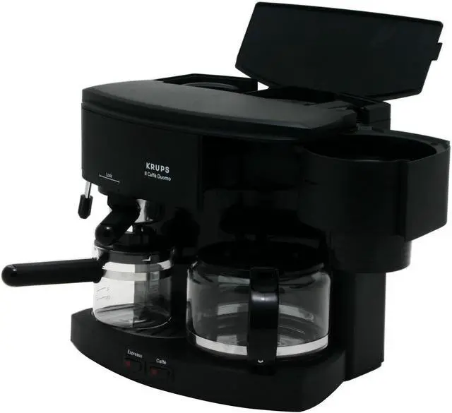 Alt view image 3 of 7 - KRUPS 985-42 II Espresso/Cappuccino Coffee Machine Black