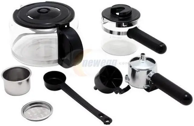 Alt view image 6 of 7 - KRUPS 985-42 II Espresso/Cappuccino Coffee Machine Black