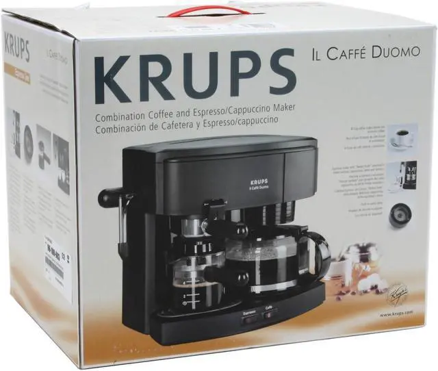 Alt view image 7 of 7 - KRUPS 985-42 II Espresso/Cappuccino Coffee Machine Black