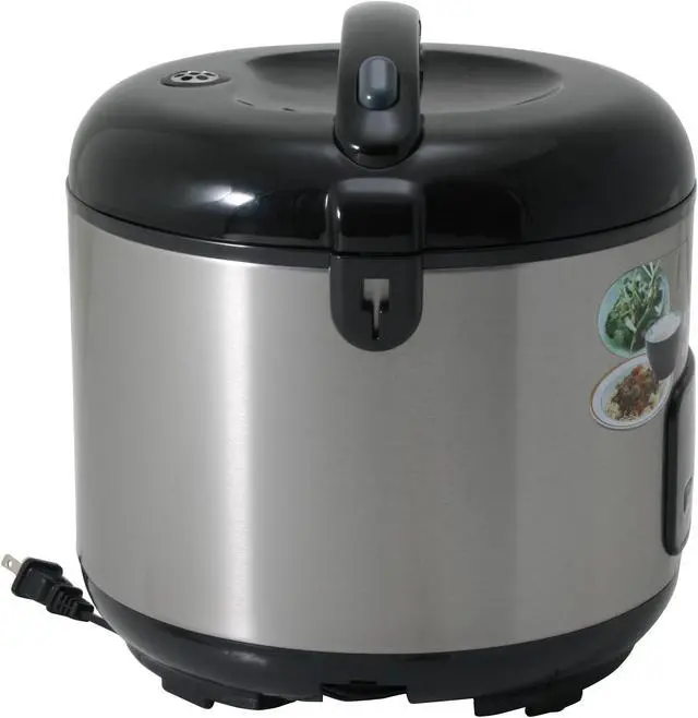 Alt view image 5 of 14 - KRUPS FDH212-76 Black/Stainless Steel 10-Cup Automatic Rice Cooker