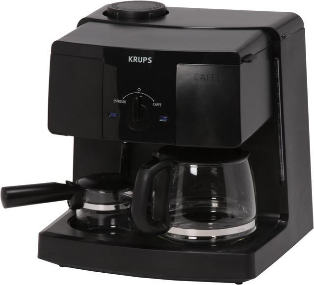  Krups XP160050 Coffee Maker and Stainless Espresso Machine  Combination, Black: Espresso And Coffee Maker Combo: Home & Kitchen