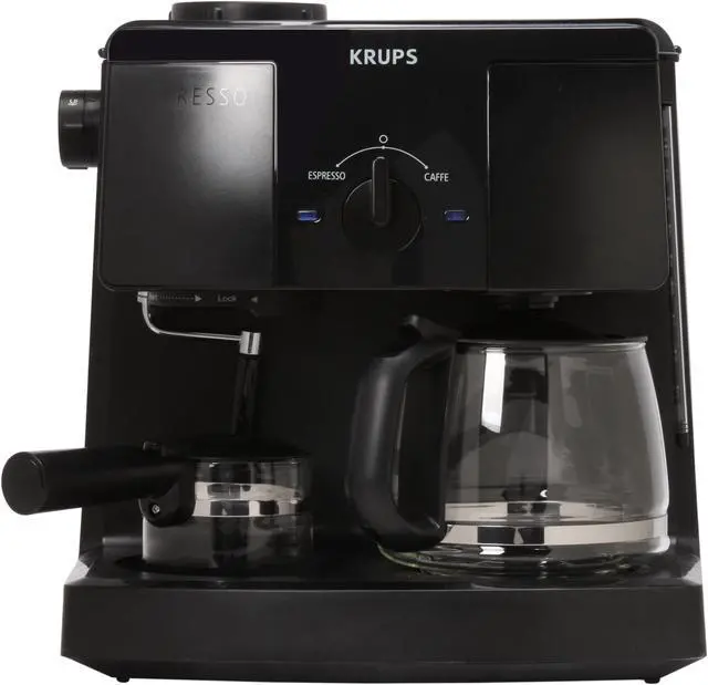 Alt view image 6 of 10 - KRUPS XP1500 Combination Coffee & Espresso Machine Black