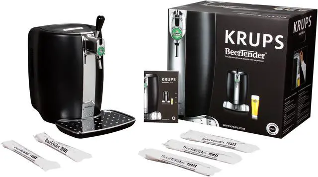 Alt view image 6 of 6 - KRUPS and HEINEKEN B100 BeerTender with Heineken Draught Keg technology, Black