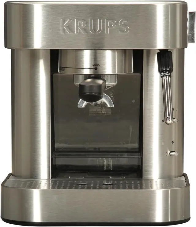Alt view image 3 of 6 - KRUPS XP601050 Mechanical Pump Espresso Silver