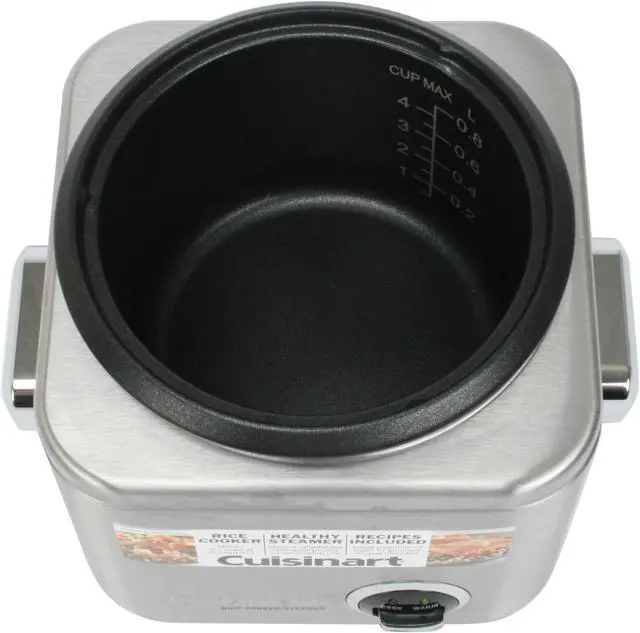 Alt view image 6 of 9 - Cuisinart 4-Cup Stainless Steel Rice Cooker CRC-400