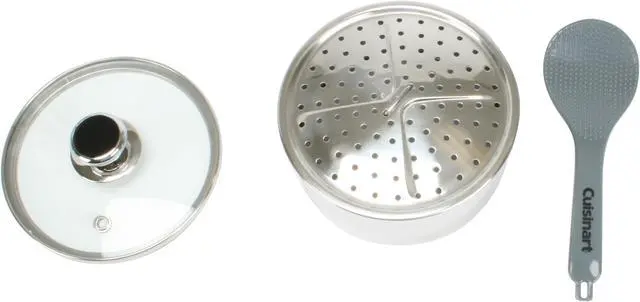 Alt view image 7 of 9 - Cuisinart 4-Cup Stainless Steel Rice Cooker CRC-400