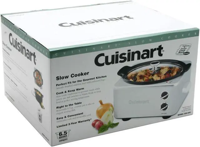 Alt view image 7 of 7 - Cuisinart CSC-650 Stainless Steel 6.5 Qt. 6.5 Quart Slow Cooker