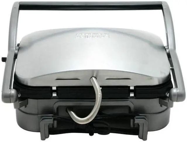 Alt view image 6 of 12 - Cuisinart GR-4N 5-in-1 Griddler, Silver, Black Dials