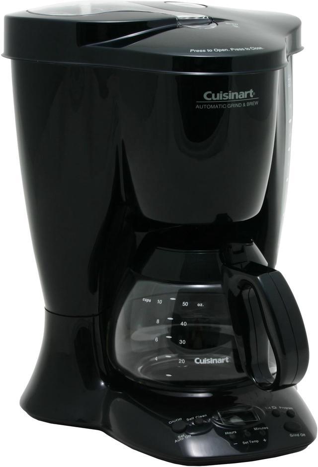 Cuisinart 10 Cup Coffee Maker with Grinder, Automatic Grind & Brew,  Black/Silver, DGB-450