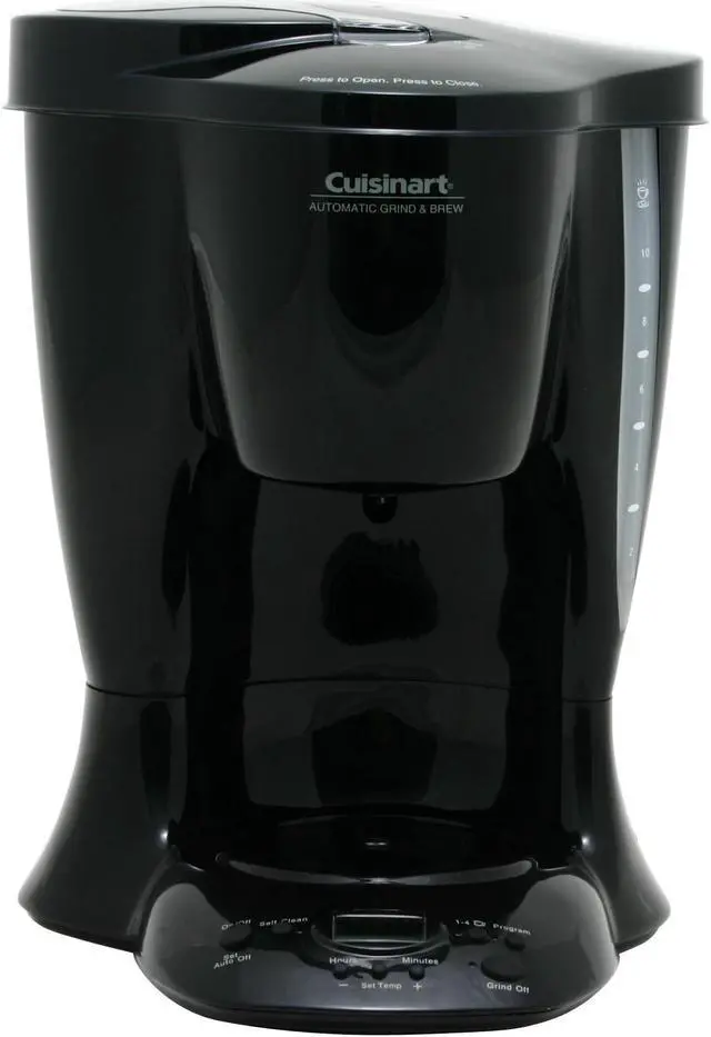 Alt view image 2 of 10 - Cuisinart DGB-300BK Black Grind and Brew 10-Cup Automatic Coffeemaker