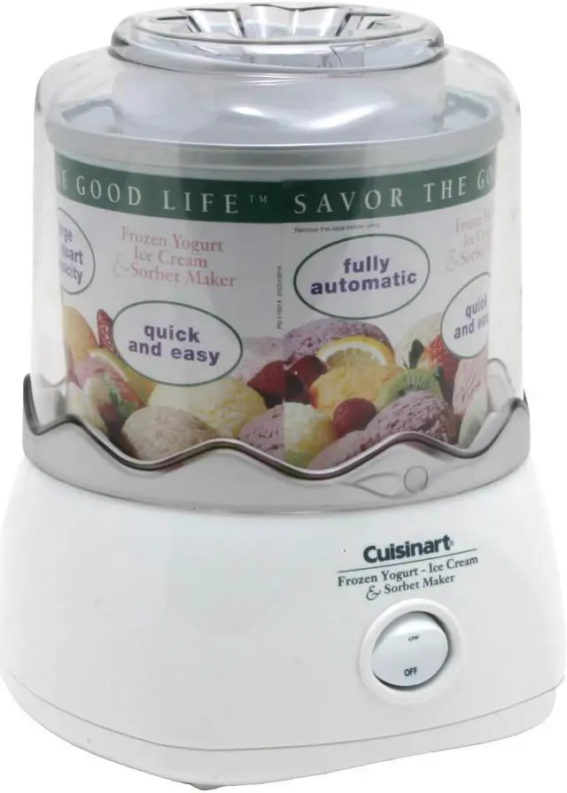 Alt view image 2 of 6 - Cuisinart ICE-20 Automatic Frozen Yogurt-Ice Cream & Sorbet Maker