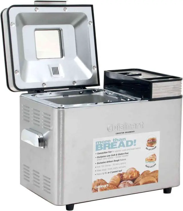 Alt view image 4 of 13 - Cuisinart CBK-200 2-Pound Convection Automatic Breadmaker