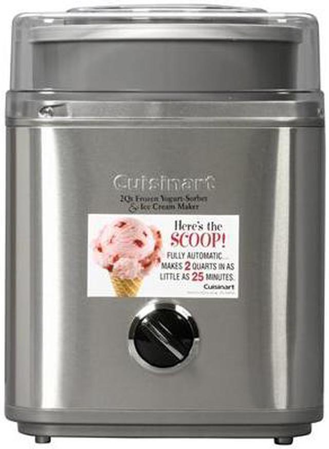 Cuisinart ICE-30BC Pure Indulgence 2-Quart Frozen Yogurt-Sorbet & Ice Cream  Maker, Brushed Stainless 