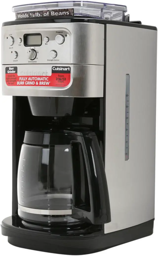 Alt view image 2 of 7 - Cuisinart DGB-700BC Chrome Grind & Brew 12-Cup Automatic Coffeemaker