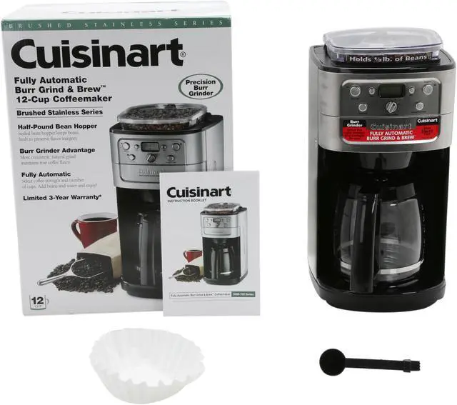 Alt view image 7 of 7 - Cuisinart DGB-700BC Chrome Grind & Brew 12-Cup Automatic Coffeemaker
