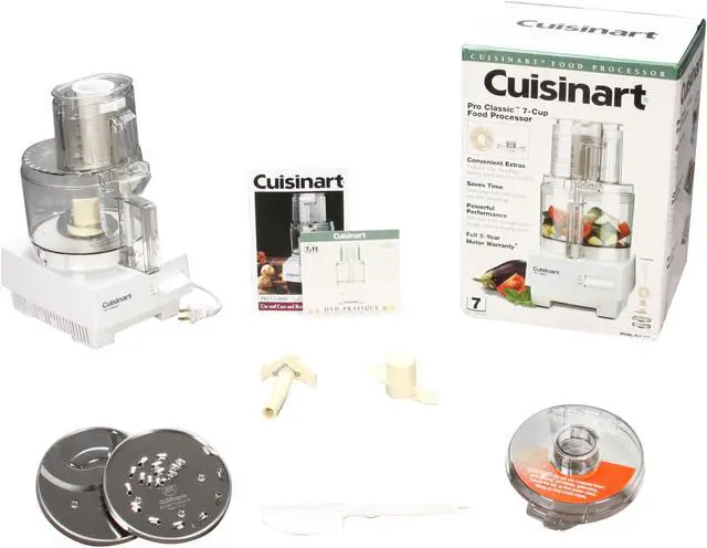 Alt view image 6 of 6 - Cuisinart DLC-10S White 7-Cup Pro Classic Food Processor
